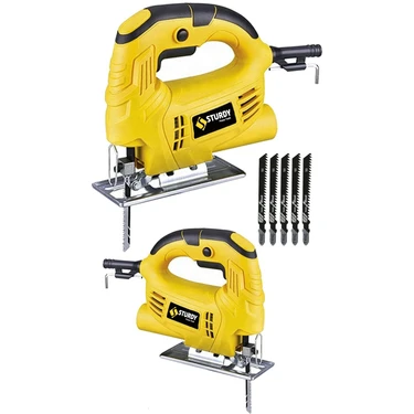 Sturdy 550 W Bakır Sargı Çelik Şanzıman 6 Kademe Devirli Dekupaj Testere Makinesi 5 Adet Uç