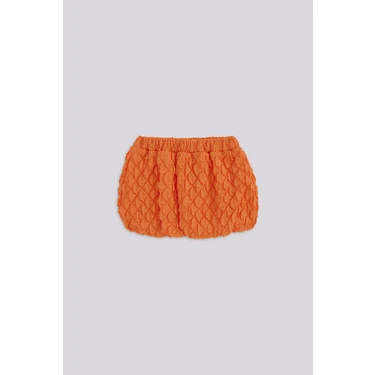 GB Baby Bg Store Turuncu Kız Bebek Etek Balon Tipi Polyester Kumaş ile Standart