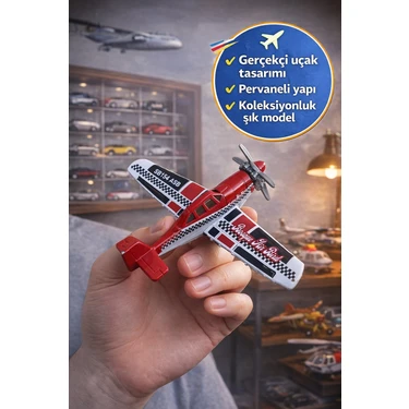 Toyfest Metal Gövdeli Matchbox Sky Busters Mbx Crop Duster Kırmızı Uçak Koleksiyonluk Pervaneli