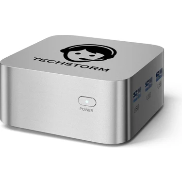 Techstorm SilverPort Intel N150 8gb Ram DDR5 256 GB Depolama WIN11 Pro 2xethernet 3xhdmı Wifi 6 BT