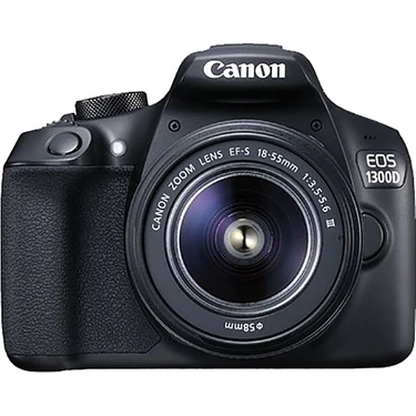 Canon Eos 1300D 18-55MM DC III Fotoğraf Makinesi 5184 x 3456 Çözünürlük ve 3 inç
