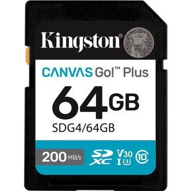 Kıngston 64GB Sd Canvas Go+
