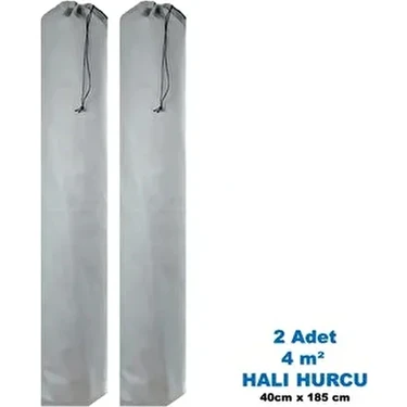 2 Adet 4m² Halı Hurcu - Halı Kılıfı - Bağcıklı Halı Hurcu- Halı Poşeti - Halı Ambalajı