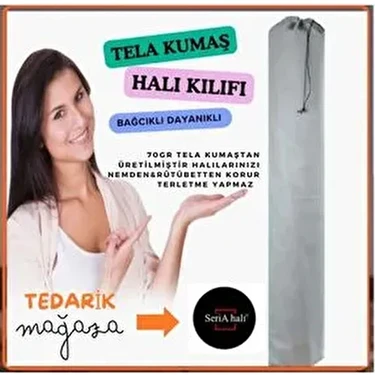 2 Adet 6m² Halı Hurcu - Halı Kılıfı - Bağcıklı Halı Hurcu- Halı Poşeti - Halı
