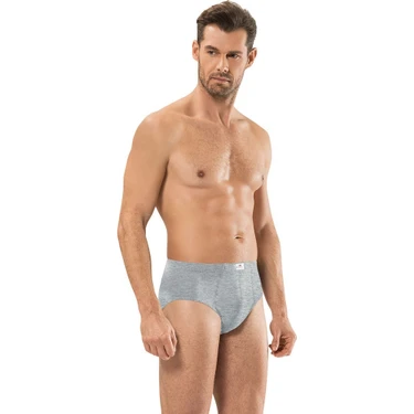 Jiber Erkek 6'lı Gri Pamuklu Slip