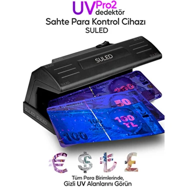 Sahte-Para Kontrol Cihazı Uv Mor Işık Profesyonel Sahte-Para Dedektörü 220V