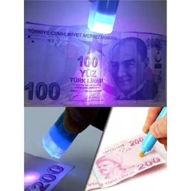 Perfecttrade Işıklı Para Kontrol Test Kalemi Mor Işıklı Kontrol Kalem