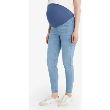 DeFacto Skinny Fit Yüksek Bel Düz Paça Standart Boy Hamile Pantolon