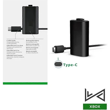 Xbox Series S-X Gamepad Batarya + Şarj Kablolu