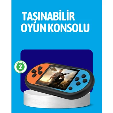 AyrStore Retro 520 Oyunlu Taşınabilir Konsol Hd Ekran USB