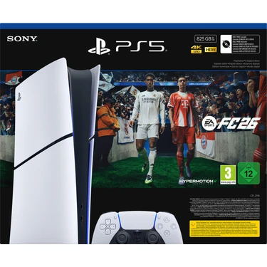 Sony Playstation 5 825 GB Slim Dijital Versiyon / Ea Sports FC26 (Bilkom