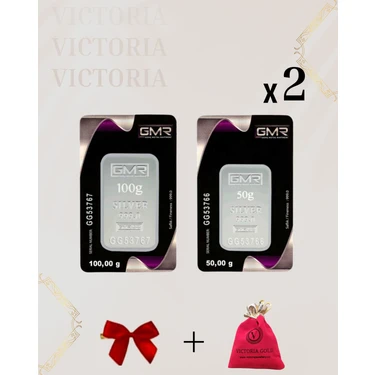 Vıctorıa Gold Sertifikalı 200GR Külçe Gümüş 999
