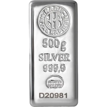 Nadir Gold 500 Gram 999.9 Saf Külçe
