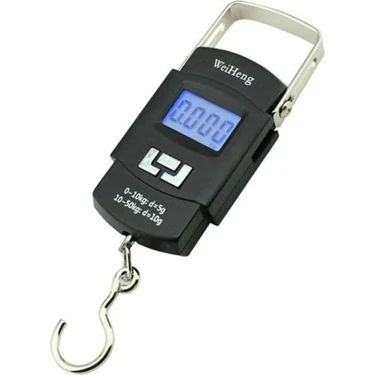 Busstier 50KG LCD Dijital Bagaj Tartısı Pilli El Terazisi Seyahat Balık Tartma
