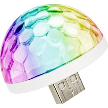 Blue Spectrum USB Disko Topu Sese Duyarlı Renkli Işıklı LED