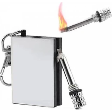 Dizayn Hediye Benzinli Çakmak Benziniyle Çalışan Çakmağı Gazlı Metal Kibrit Magnezyum Çubuğu