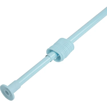 Banio Home Banio Düz Ayarlanabilir Banyo Duş Perde Borusu Suya Dayanıklı 110 Cm -200 Cm Mavi