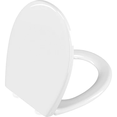 VitrA S20 Round 109-003-909 Universal Klozet Kapağı, Yavaş Kapanır, Kolay Çıkabilir,