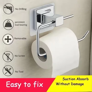 Allmart Krom Açık Tuvalet Kağıtlığı Wc Kağıtlık Tuvalet Kağıdı