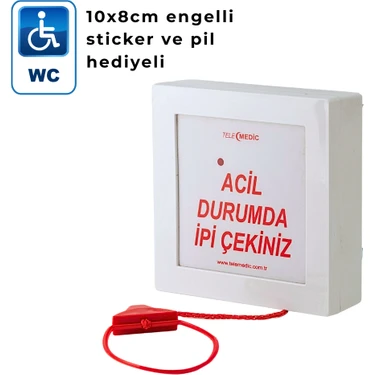 Lokal Engelli İpli WC Tuvalet Alarm Butonu ( Doktor Muayene ve Sağlık Ocakları için Uygundur