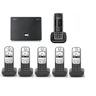 Gigaset Analog & Ip 6 Dahili Dect Telsiz Kablosuz Telefon Santrali