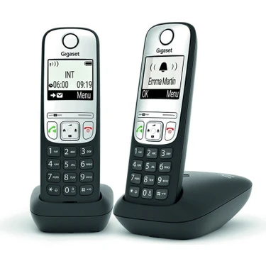 Gigaset A690 Duo 2 li Siyah Telsiz Dect Telefon 100 Rehber Handsfree Işıklı