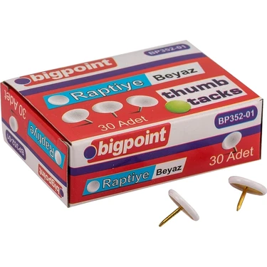 Bigpoint Renkli Raptiye Beyaz 10'lu