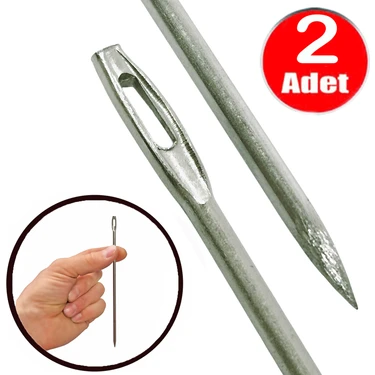 Metal Çuvaldız 15CM Yorgan Iğnesi No7 Kalın Dikiş Iğne Mil Tığ -2