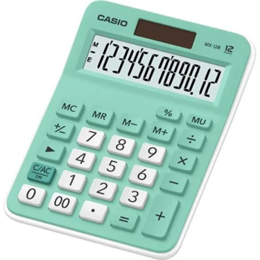 Casio MX-12B-GN Açık Yeşil 12 Hane Masa Üstü Hesap