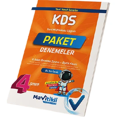 Mavitikli Yayıncılık 4. Sınıf Kds Paket Deneme (6 Farklı