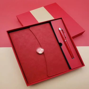 EkoAlışverişDünyam Promosyon Defter Kalem Seti Kırmızı