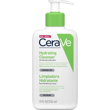 CeraVe Krem Temizleyici - Kuru ve Normal Ciltler İçin Nazik Nemlendirme ve Cilt Bariyerini