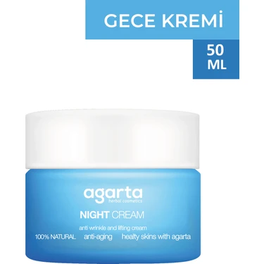 Agarta Doğal Yaşlandırma Karşıtı Anti Aging Gece Kremi 50