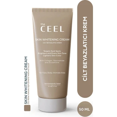 The Ceel Cilt Beyazlatıcı Aydınlatıcı Glutatyonlu Leke Karşıtı Krem Kolajen, Niacinamide & Kojik