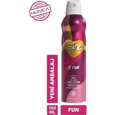 She Kadın Deodorant 150 ml Tropikal Koku Alüminyum İçermeyen Gün Boyu
