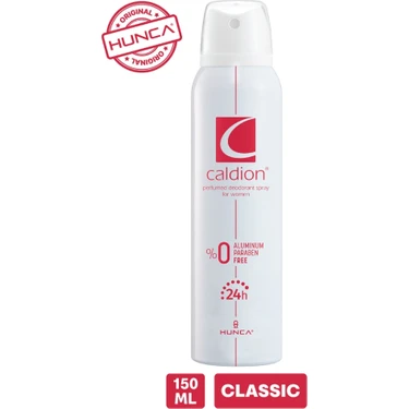 Caldion Kadın Deodorantı - Gül Yaprakları, Yasemin ve Menekşe Aromalı, 150 ml, Klasik ve Zamansız