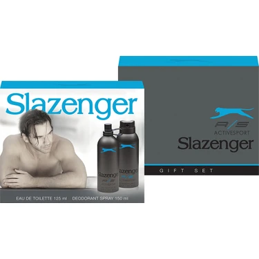 Slazenger Erkek Parfüm ve Deodorant Seti - Ferah Narenciye ve Okyanus Esintisi, 125 ml + 150 ml,