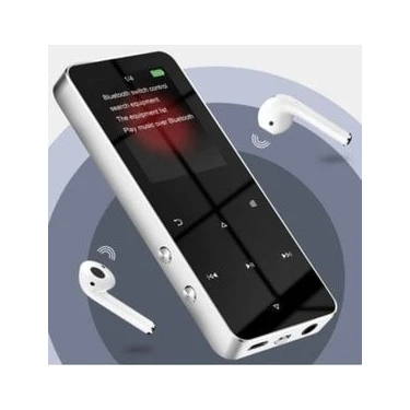 Bluetooth Lu Mp3 Mp4 Çalar Fm Radyolu Şarjlı Mp4 Player Dahili Hoparlör 8gb Hafızalı Ses