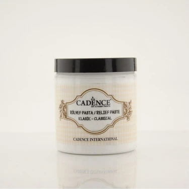 Cadence Klasik Rölyef Pasta Beyaz 250 ml 450