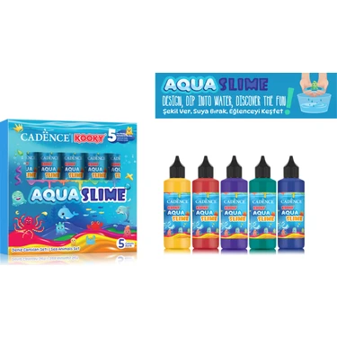 Cadence Aqua Slime - Kendin Yap Oyuncak Seti - Deniz Canlıları Seti