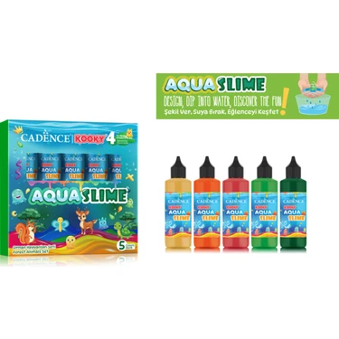 Cadence Aqua Slime - Kendin Yap Oyuncak Seti - Orman Hayvanları Seti