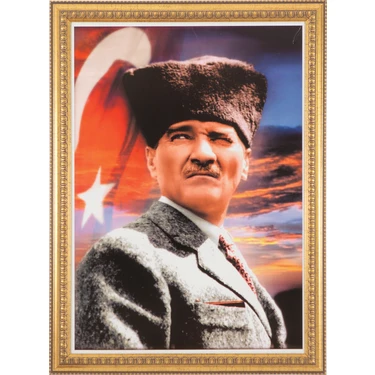 İnter 50x70 cm Varaklı Atatürk Portresi