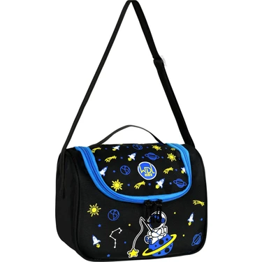 Waddell Astronot Desenli Beslenme Çantası Suya Dayanıklı Tekstil Malzeme 23x23x13