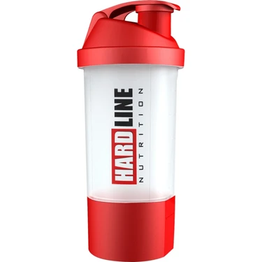 Hardline Nutrition BPA İçermeyen Shaker Kırmızı - Bulaşık Makinesinde Yıkanabilir, Dayanıklı