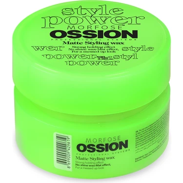 Morfose Ossion Mat Wax Şekillendirici Krem 100 ml Yüksek Tutuş Kolay