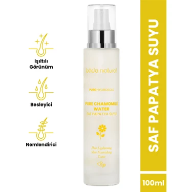 Bade Natural Papatya Suyu Saç Toniği %100 Doğal ve Saf 100