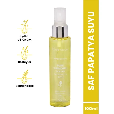 Bade Natural Papatya Suyu Saç Toniği Plastik Şişe %100 Doğal ve Saf 100