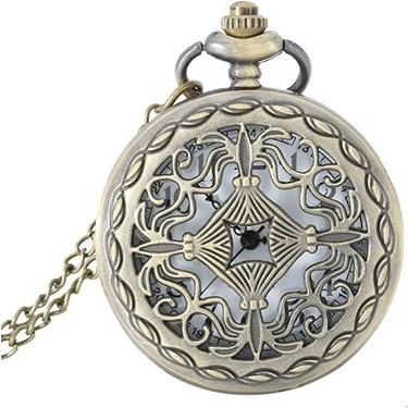 Valkyrie Vintage Retro Tasarımlı Kutulu Köstekli Cep Saati 38mm Şık