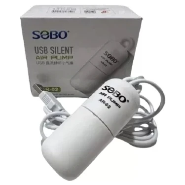 Sobo USB Girişli Sessiz Tek Çıkışlı Mini Akvaryum Hava Motoru 1W 4lt/dak