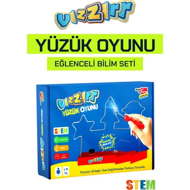 Dikkat Atölyesi Yayınları Vızır Eğlenceli Bilim Seti Yüzük Oyunu 3+ Yaş İçin Refleks Geliştirici